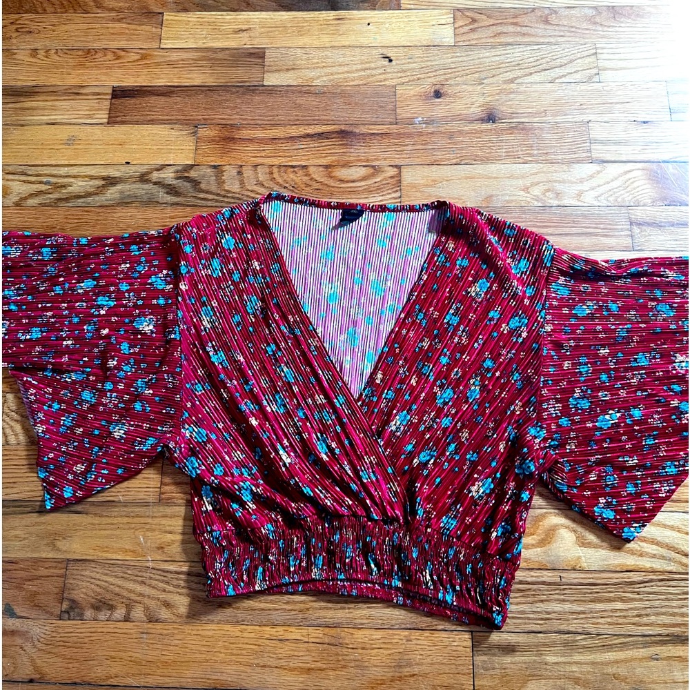 Red urban outfitters crop top
